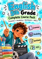 Vista previa - Unidades / Secuencias / Situaciones de Aprendizaje - English 5th Grade – Complete Course Pack (Grammar + Vocabulary + Worksheets + Reading Comprehension + Writing + Tests + NEE + Teacher's Guide) - Portada