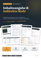 Vorschau - Unterrichtsreihen - Inhaltsangabe & indirekte Rede (Konjunktiv) – Unterrichtsreihe mit LZK | Borchert ‚Das Brot‘ | 8–10 - Deckblatt