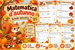 anteprima - Esercizi - Matematica d’autunno_ schede operative dei numeri - Pagina di copertina