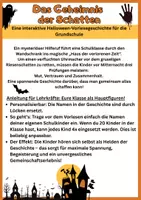 Vorschau - Interaktives Material - Interaktive Halloween Geschichte für deine Klasse - Deckblatt