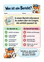 Vorschau - Arbeitsblätter - Bericht schreiben Klasse 3/4 | Schreibtraining mit W-Fragen, Schreibplan, Differenzierung & Lösungen - Seite 3