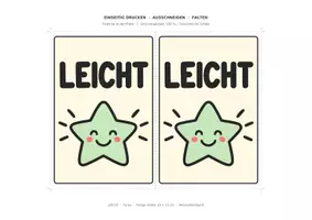 Vorschau - Bildkarten - 🌟 FREEBIE: Differenzierungs-Schilder LEICHT · MITTEL · SCHWER · ZUSATZ 🖨️ 10×15 cm zum Ausdrucken - Seite 2