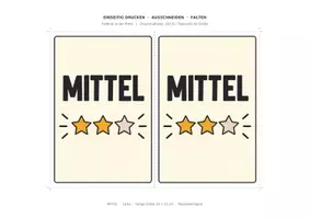 Vorschau - Bildkarten - 🌟 FREEBIE: Differenzierungs-Schilder LEICHT · MITTEL · SCHWER · ZUSATZ 🖨️ 10×15 cm zum Ausdrucken - Seite 3