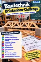 Vorschau - Arbeitsblätter - 🏗️ Brückenbau-Challenge im Technikunterricht 🌉 | Bautechnik & Konstruktion – Brücken planen, bauen und auf Stabilität testen | Konstruktionsaufgabe | Arbeitsblätter, Lösungen, Sprinteraufgabe, Siegerurkunde & Reflexion + Hausaufgabe | Klasse 5–10, Technik - Deckblatt