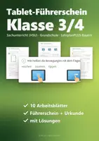 Vorschau - Arbeitsblätter - Tablet-Führerschein Klasse 3/4 – Medien und Internet sicher nutzen, Arbeitsheft Sachunterricht mit Urkunde und Lösungen (HSU) - Deckblatt