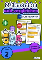 Vorschau - Arbeitsblätter - Zahlen vergleichen und ordnen bis 100 Klasse 2 | Übungsheft mit 3 Niveaus | mit Lösungen - Deckblatt