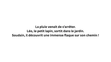 Aperçu - Préparation de séance / Séance complète - Kamishibaï | La grande flaque de Léo | Après la pluie, les surprises ! - Page 2