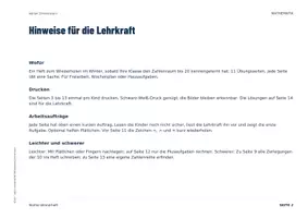 Vorschau - Arbeitsblätter - Winter Mathe Klasse 1 | Übungsheft Zahlenraum 20 | Wiederholung im Winter - Seite 2