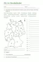 Vorschau - Arbeitsblätter - Deutschland Bundesländer Klasse 3/4 – Arbeitsheft mit Karten, Landeshauptstädten, Flüssen und Lösungen, Sachunterricht (HSU) - Seite 3