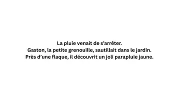Aperçu - Préparation de séance / Séance complète - Kamishibaï | Gaston, la grenouille et le parapluie perdu | Après la pluie, les surprises ! - Page 2