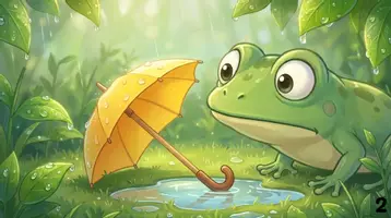 Aperçu - Préparation de séance / Séance complète - Kamishibaï | Gaston, la grenouille et le parapluie perdu | Après la pluie, les surprises ! - Page 3