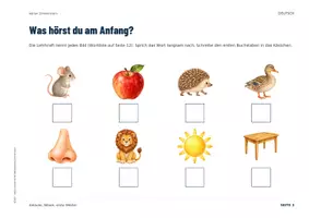 Vorschau - Arbeitsblätter - Anlaute und Silben Klasse 1 | Übungsheft Leseanfang | Erste Wörter lesen - Seite 3