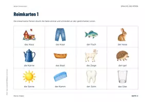 Vorschau - Spiele - Reime Kita & Vorschule | Reim-Domino und Reimkarten | Phonologische Bewusstheit - Seite 3