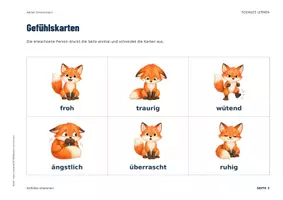Vorschau - Spiele - Gefühle Kita & Vorschule | Gefühlskarten mit dem Fuchs | Gesprächsrunden im Morgenkreis - Seite 3