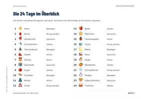 Vorschau - Bildkarten - Adventskalender Kita & Vorschule | 24 Mitmach-Karten | Morgenkreis im Advent - Seite 3