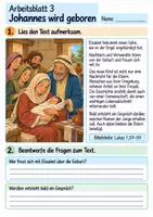Vorschau - Arbeitsblätter - Johannes bereitet den Weg | Religion Klasse 4 Arbeitsblätter | Evangelische Religionslehre | 10 Arbeitsblätter als PDF - Seite 3