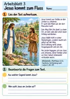 Vorschau - Arbeitsblätter - Jesus wird getauft | Religion Klasse 4 Arbeitsblätter | Evangelische Religionslehre | 10 Arbeitsblätter als PDF - Seite 3