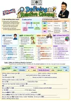 Vorschau - Unterrichtsreihen - Defining Relative Clauses + Contact Clauses (Einführung) - Deckblatt