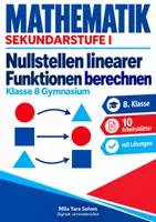 Vorschau - Arbeitsblätter - Nullstellen linearer Funktionen berechnen - Deckblatt