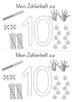 Vorschau - Arbeitsblätter - Zahlenheft zur Zahl 10 - Zahleinführung - Seite 2