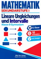 Vorschau - Arbeitsblätter - Lineare Ungleichungen und Intervalle - Deckblatt