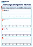 Vorschau - Arbeitsblätter - Lineare Ungleichungen und Intervalle - Seite 3