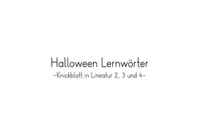 Vorschau - Arbeitsblätter - Halloween 🎃 - Lernwörter und Schleichdiktat - Seite 3