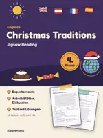 Vorschau - Arbeitsblätter - Christmas Traditions Englisch 4. Klasse Jigsaw Reading - Deckblatt