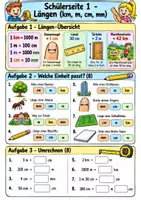 Vorschau - Arbeitsblätter - Mathematik Klasse 3 Vertretungsstunde - Längen und Gewichte - Seite 1