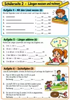 Vorschau - Arbeitsblätter - Mathematik Klasse 3 Vertretungsstunde - Längen und Gewichte - Seite 2