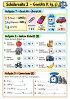 Vorschau - Arbeitsblätter - Mathematik Klasse 3 Vertretungsstunde - Längen und Gewichte - Seite 3