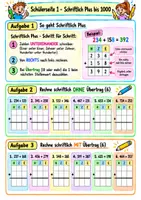 Vorschau - Arbeitsblätter - Mathematik Klasse 3 Vertretungsstunde - Schriftlich Plus/Minus, Geld - Seite 1