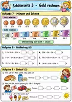 Vorschau - Arbeitsblätter - Mathematik Klasse 3 Vertretungsstunde - Schriftlich Plus/Minus, Geld - Seite 3