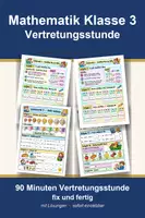 Vorschau - Arbeitsblätter - Mathematik Klasse 3 Vertretungsstunde - Schriftlich Plus/Minus, Geld - Deckblatt