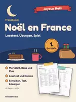 Vorschau - Arbeitsblätter - Noël en France Französisch 1. Lernjahr Lesetext und Spiele - Deckblatt