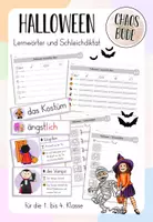Vorschau - Arbeitsblätter - Halloween 🎃 - Lernwörter und Schleichdiktat - Deckblatt