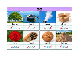Voorbeeld - Montessorikaarten woorden aa oo ee uu - Pagina 3