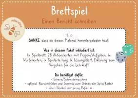Vorschau - Spiele - Brettspiel Berichte schreiben & Präteritum & Plusquamperfekt 🎲 - Seite 1