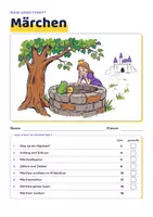 Vorschau - Arbeitsblätter - Märchen Arbeitsheft | Märchenmerkmale, Präteritum, Märchenwörter | Mit Lösungen | LRS | Klasse 5–6 - Seite 1