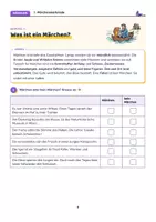 Vorschau - Arbeitsblätter - Märchen Arbeitsheft | Märchenmerkmale, Präteritum, Märchenwörter | Mit Lösungen | LRS | Klasse 5–6 - Seite 2