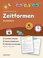 Vorschau - Arbeitsblätter - Zeitformen Arbeitsblätter Deutsch 4. Klasse Volksschule - Deckblatt