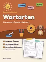 Vorschau - Arbeitsblätter - Namenwort Tunwort Wiewort Deutsch 2. Klasse Volksschule - Deckblatt