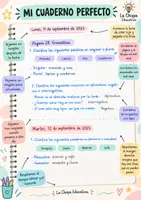 Vista previa - Refuerzo / NEE / Materiales de apoyo - Organización del cuaderno para TDAH - Portada