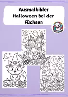 Vorschau - Mal- und Bastelvorlagen - Halloween Fuchsklasse - Ausmalbilder - Deckblatt