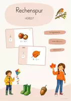 Vorschau - Arbeitsblätter - Rechenspur Herbst | ZR 20 | differenziert - Deckblatt
