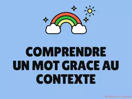 Aperçu - Feuilles d'exercices - Stratégie de lecture : Comprendre un mot grâce au contexte. - Page de couverture