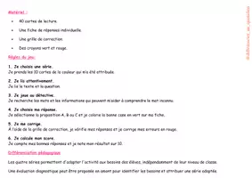 Aperçu - Jeux - Comprendre un mot grâce au contexte - Jeu de lecture - Page 2