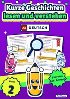 Vorschau - Arbeitsblätter - Lesen und Verstehen Klasse 2 | Übungsheft kurze Geschichten mit Fragen | mit Lösungen - Deckblatt