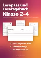 Vorschau - Arbeitsblätter - Lesekultur Grundschule Paket – Lesetagebuch und Lesepass, Buchvorstellung und Gedichte vortragen - Seite 1