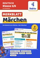 Vorschau - Poster - Märchenmerkmale & Präteritum | Merkblätter + Poster | Regel selbst entdecken | LRS | Klasse 5–6 - Deckblatt